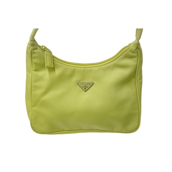 Prada Bag Shoulder Green Nylon Hobo - Picture 1 of 9